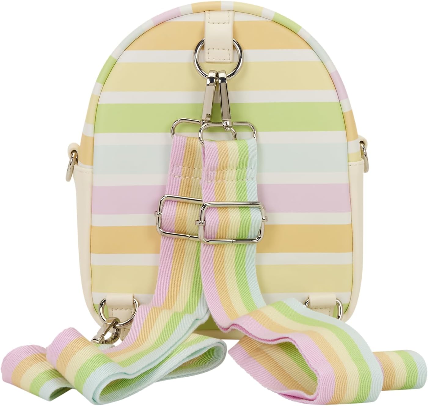 Loungefly Disney Mickey and Friends Rainbow Stripes Crossbody Bag