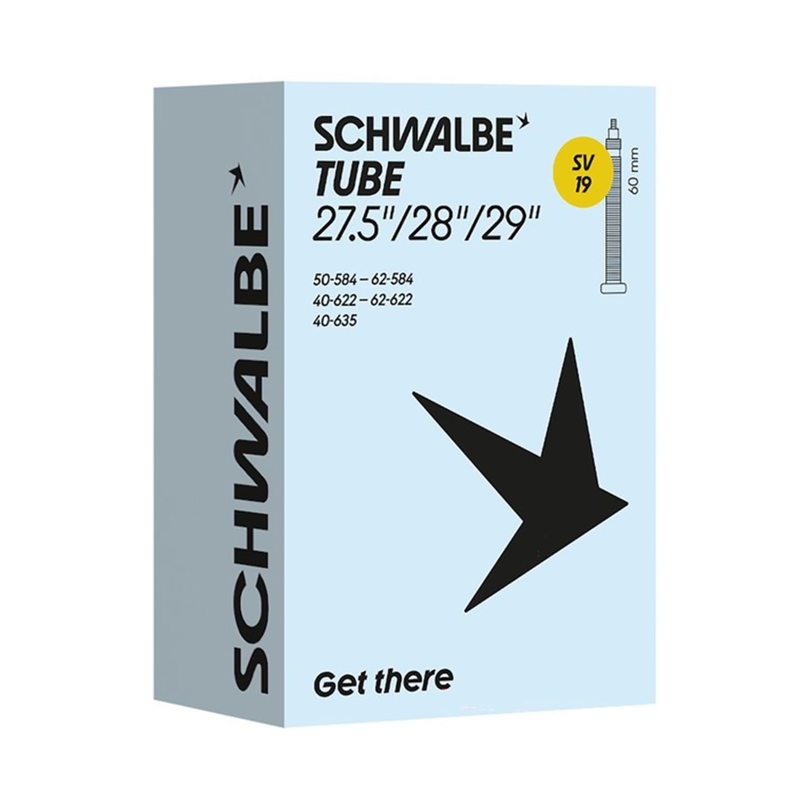 Schwalbe SV19 Bicycle Inner Tube 40/62-584/635 IB 60 mm