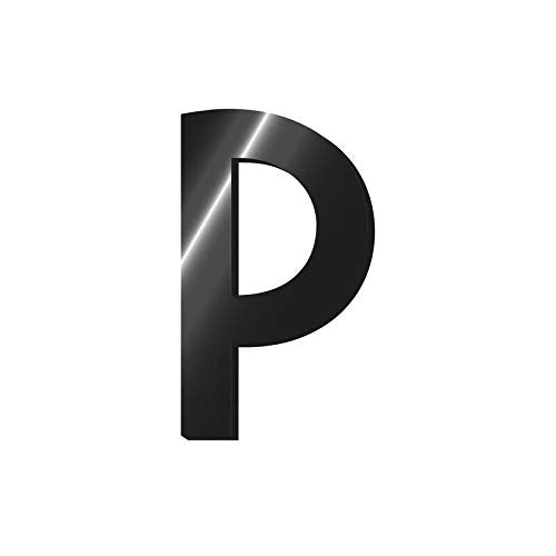 Legami My Initial - Adhesive Metal Letter - P