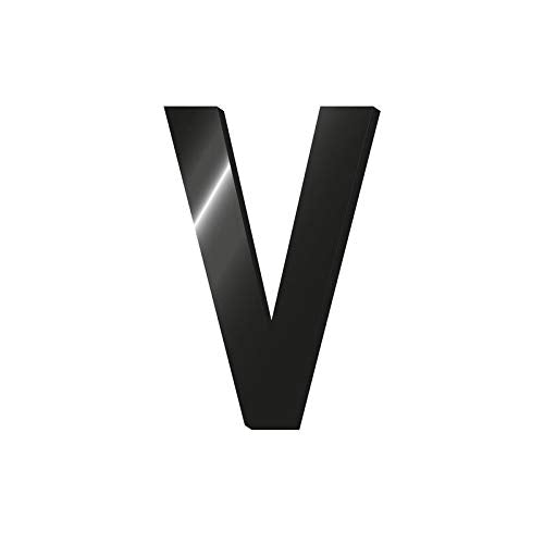 Legami My Initial - Adhesive Metal Letter - V