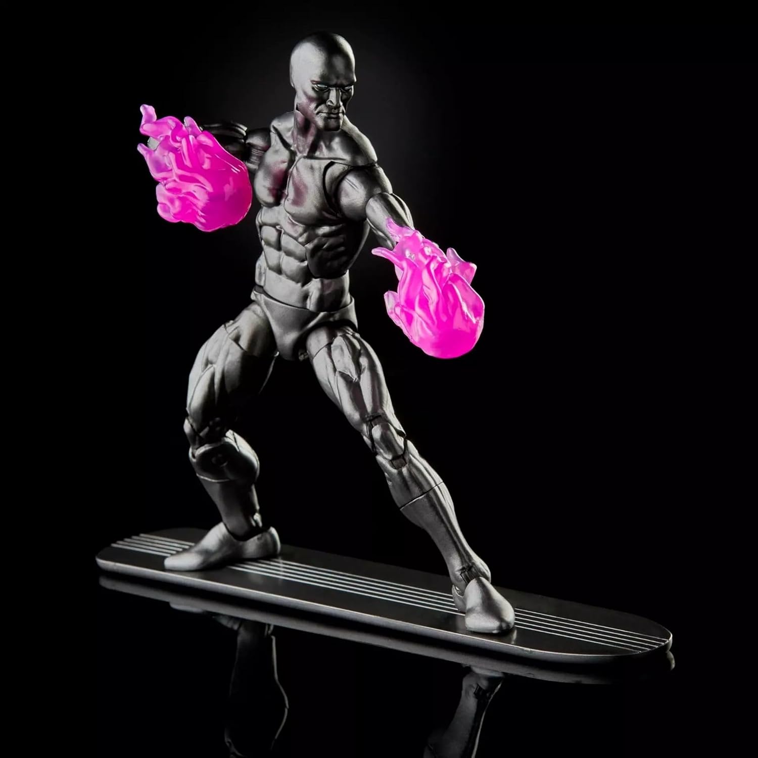 Marvel Legends Hasbro Series Avengers 15-cm Collectible Action Figure Toy Silver Surfer with 6 Accessories