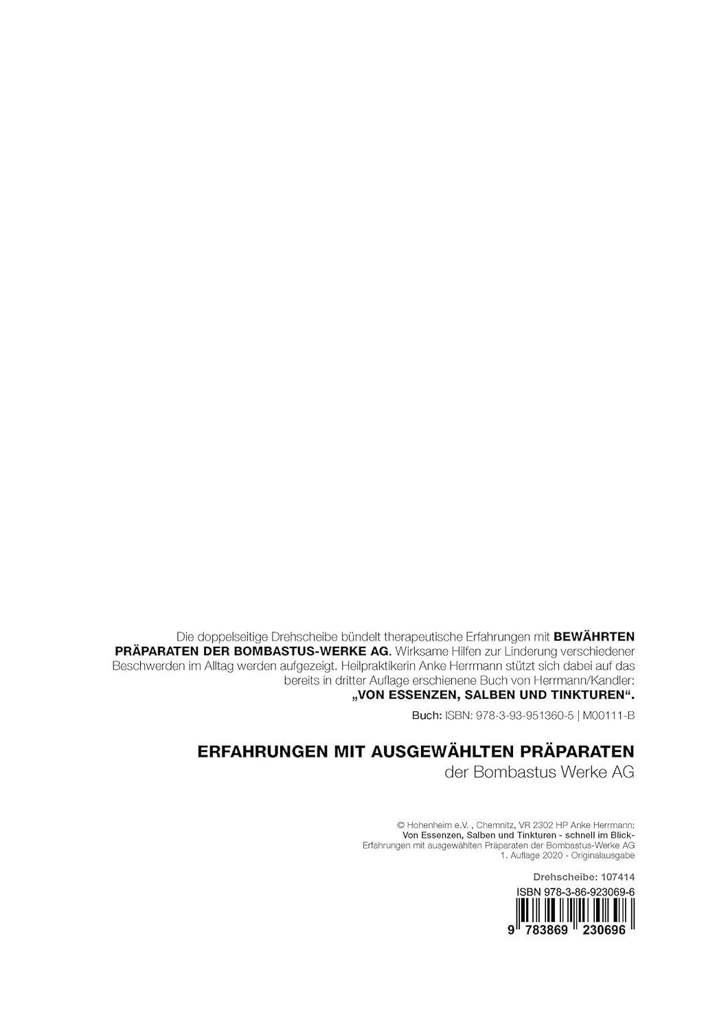 Essenzen, Salben Und Tinkturen - Drehscheibe