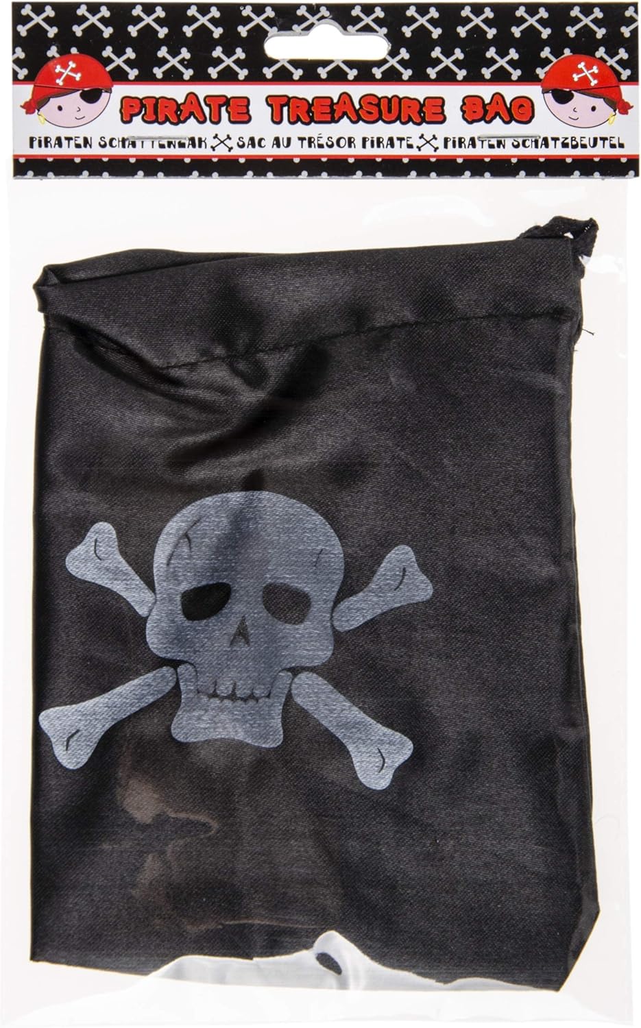 piratengeldzak 16 x 12,5 cm zwart