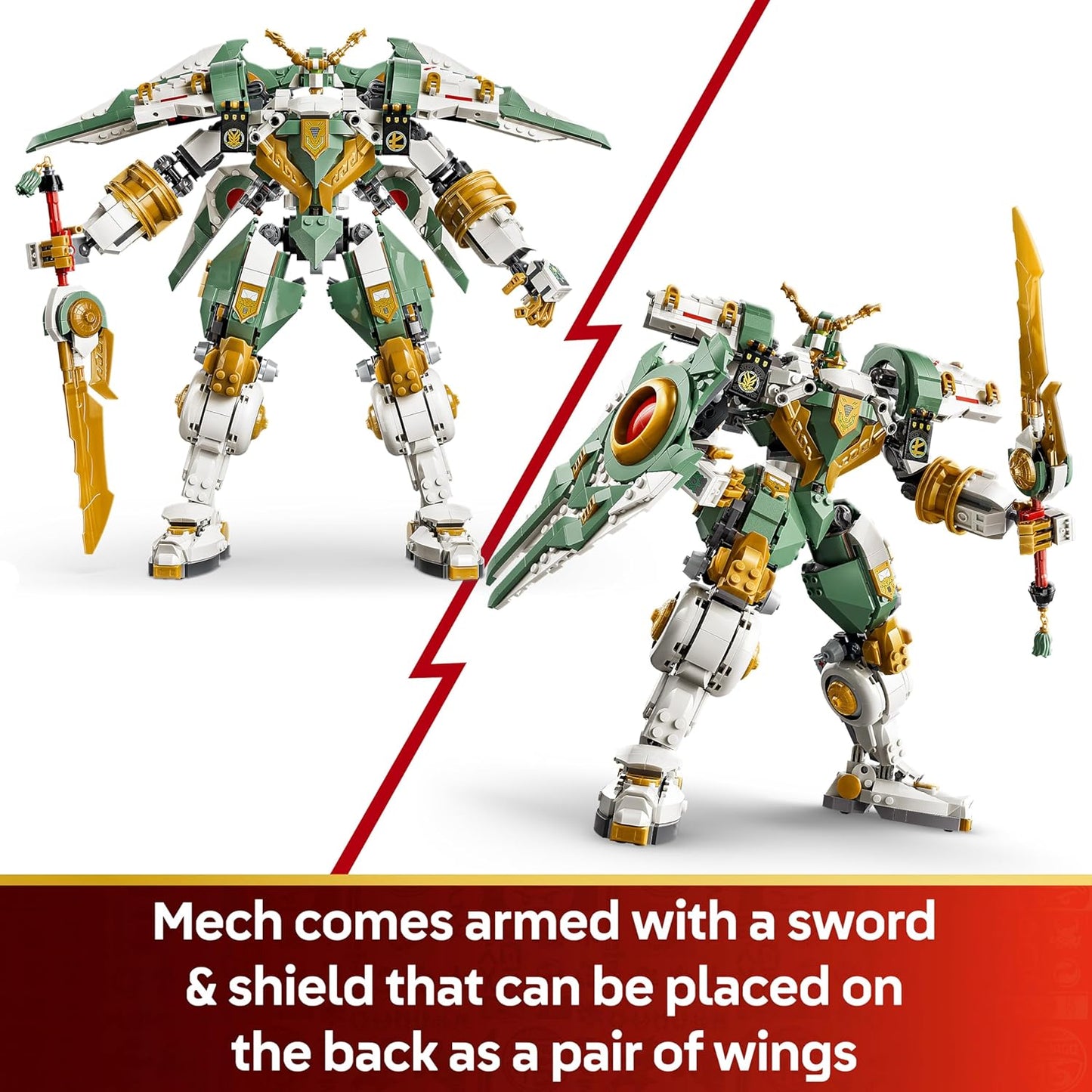 LEGO NINJAGO Lloyd's Titan Mech 15th Anniversary - Ninja Action Toy w/a Collectible Minifigure, Shield & Sword - Nostalgic Gift for 14+ Year Old Boys & Adult Fans - 71860