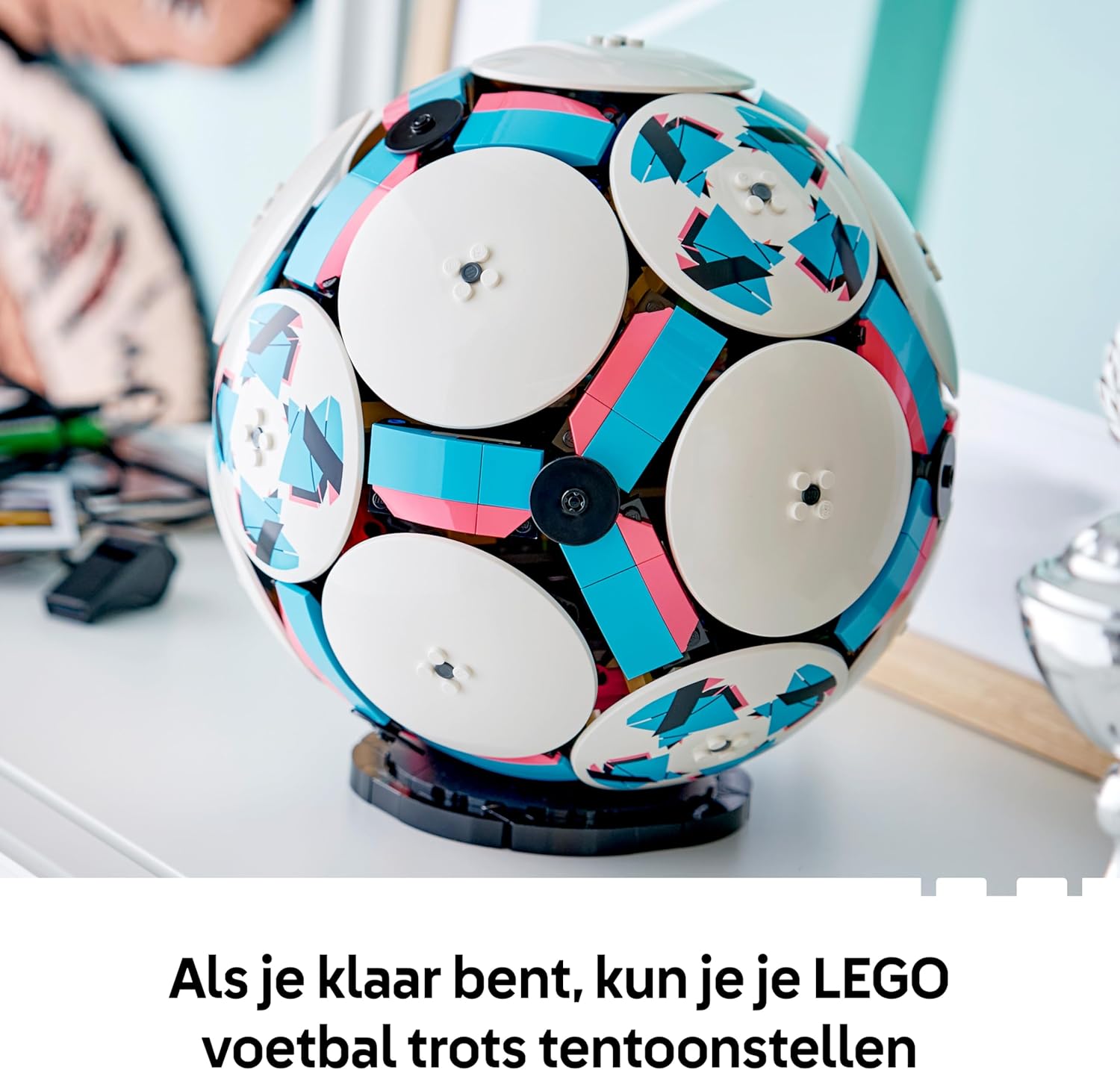 LEGO Editions Football Toy - 3D Display Model Kit w/Interactive Miniature Stadium - Birthday Gift for 10+ Year Old Boys, Girls & Adult Sports Fans - 43019