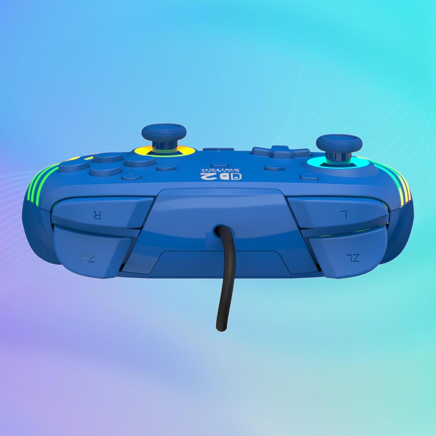 Turtle Beach Afterglow Wave Blauw bekabelde gamingcontroller Officieel gelicentieerd voor Nintendo Switch 2