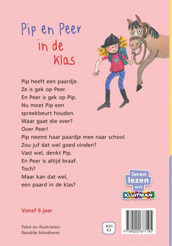 Uitgeverij Kluitman - Pip En Peer In De Klas AVI E3