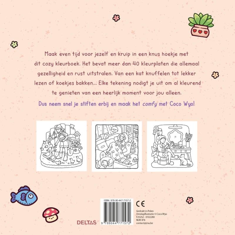 Girl Moments Cute & Comfy kleurboek Coco Wyo