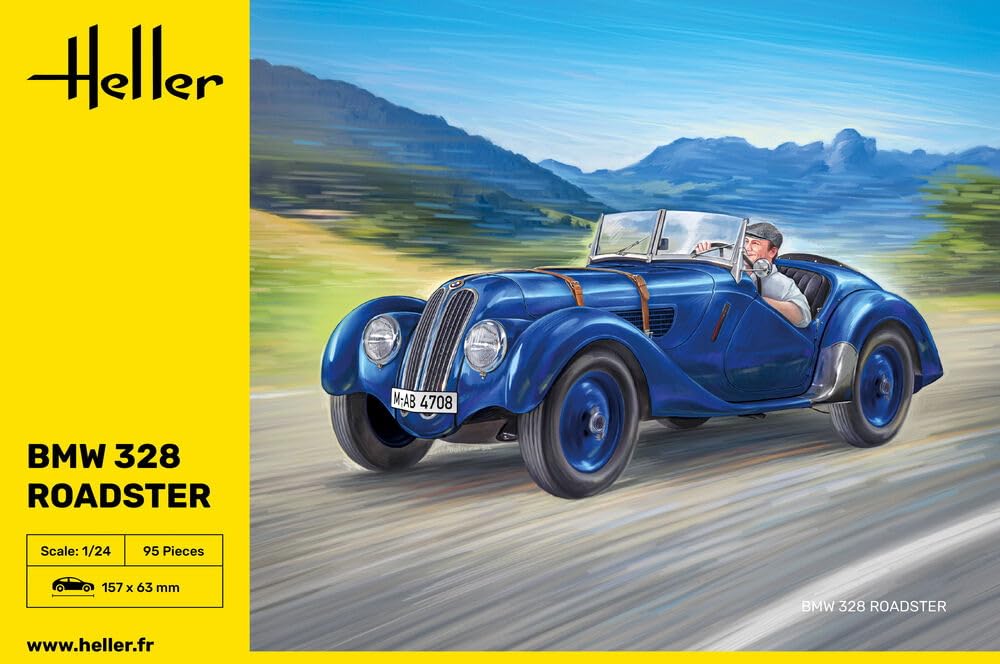 Heller 1:24 Gift Set - BMW 328 Roadster