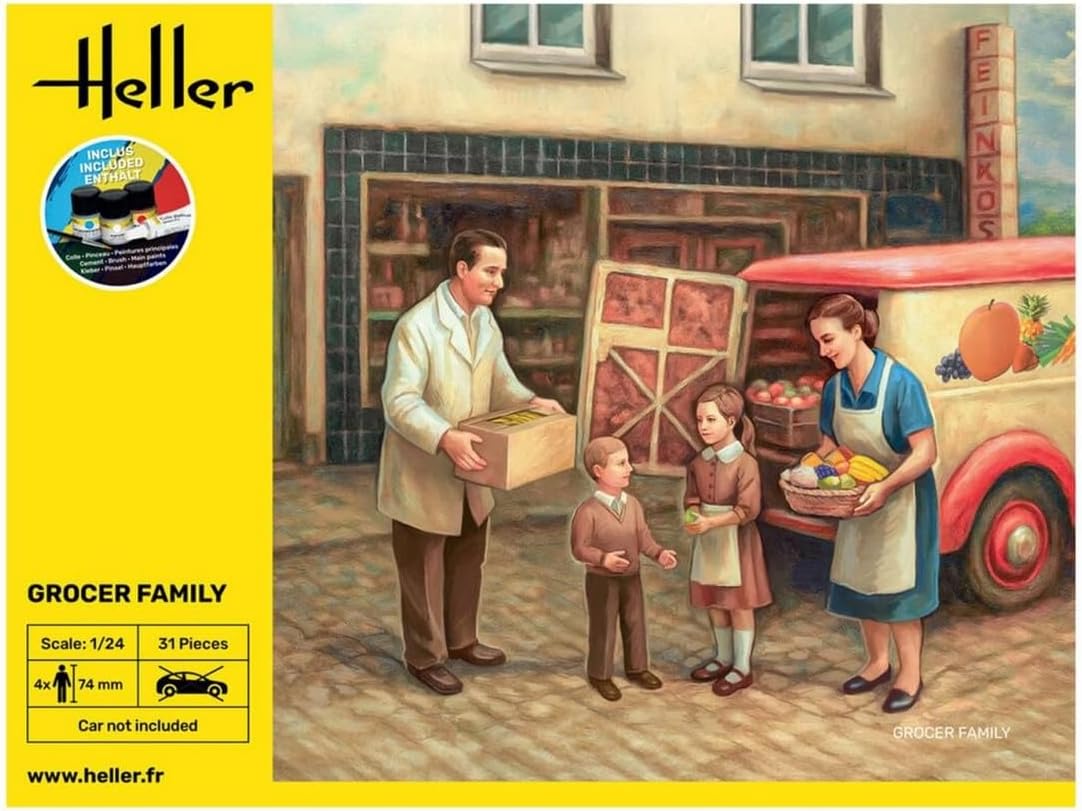 Heller 1:24 Gift Set - Grocer Family