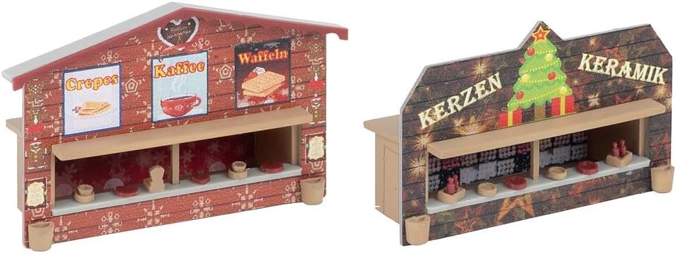 FALLER 272021-2 Christmas Market Stalls - Track Gauge N