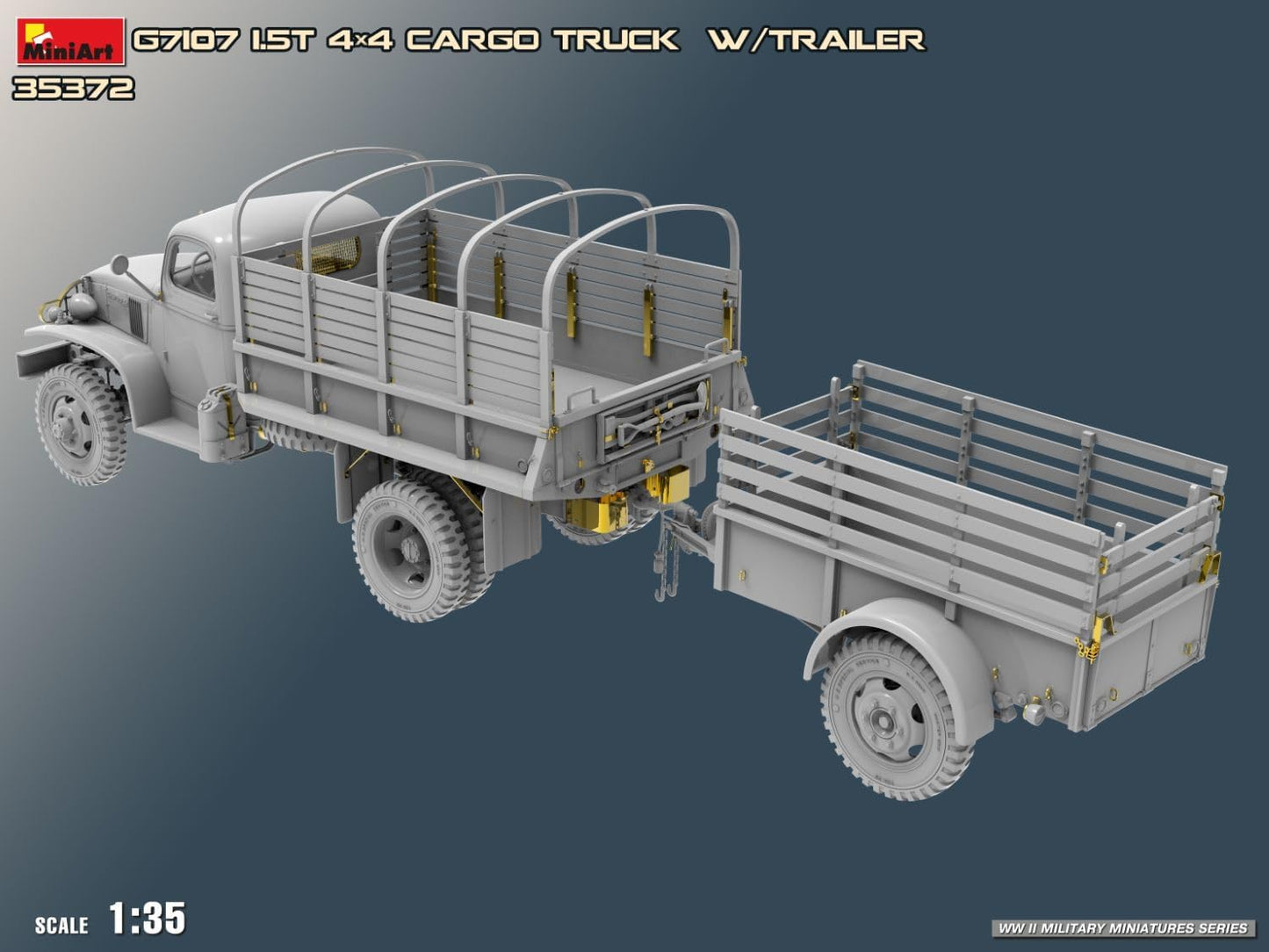 MiniArt - 1/35 G7107 Cargo Truck With Ben Hur Trailer