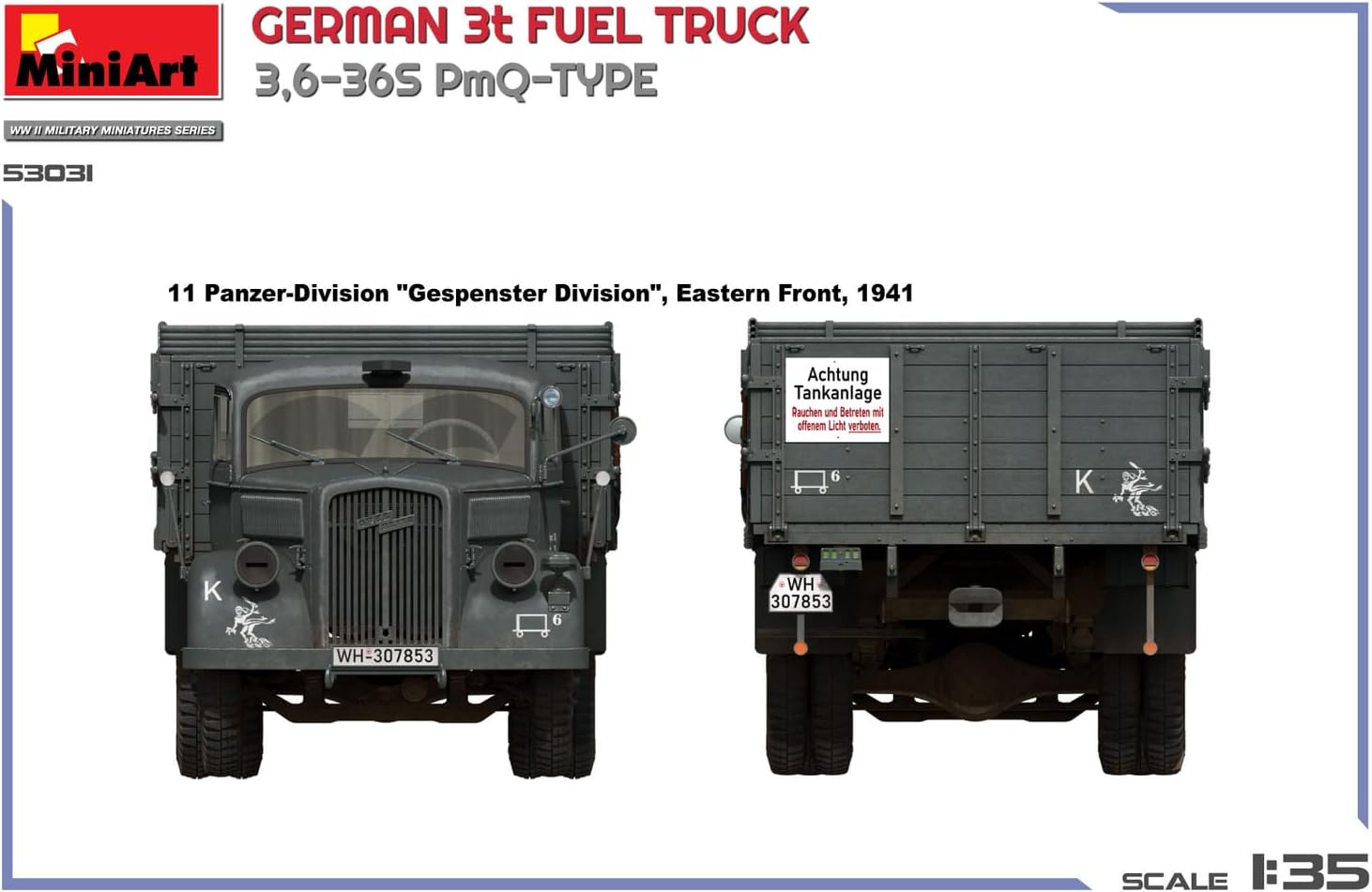 Miniart 1:35 - German 3t Fuel Truck 3,6-36s PmQ-Type
