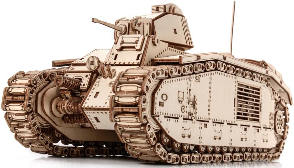 little story World of Tanks Panzer 3D Holzmodell – Panzerkampfwagen Offizielles Lizenzmodell zum Zusammenbauen - DYI Kriegsmaschine Lernspielzeug Bausatz für Kinder Holz Kampfpanzer 3D-Puzzle