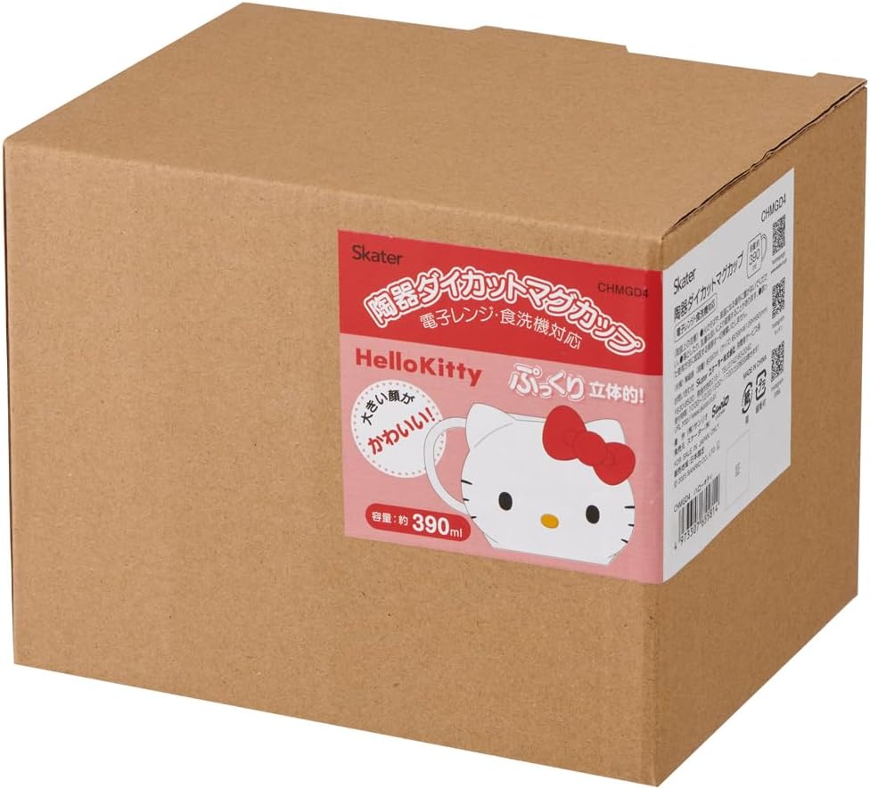 SKATER CHMGD4-A Hello Kitty Sanrio Keramikbecher, 390 ml, gestanzt