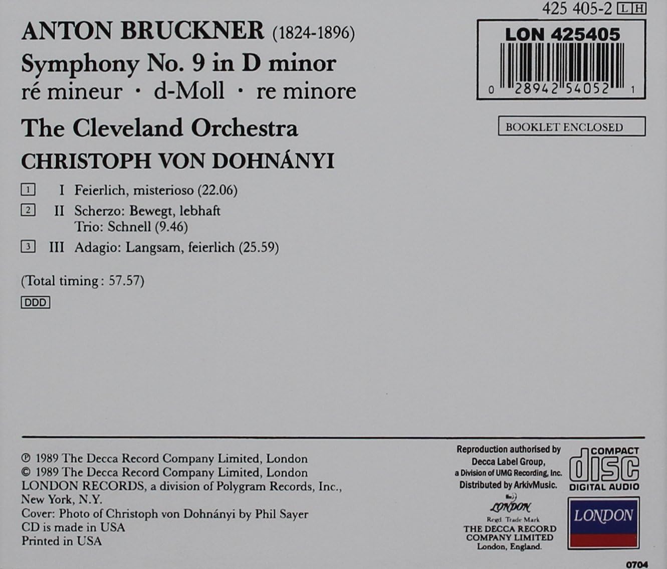 Symphony No. 9 In D Minor