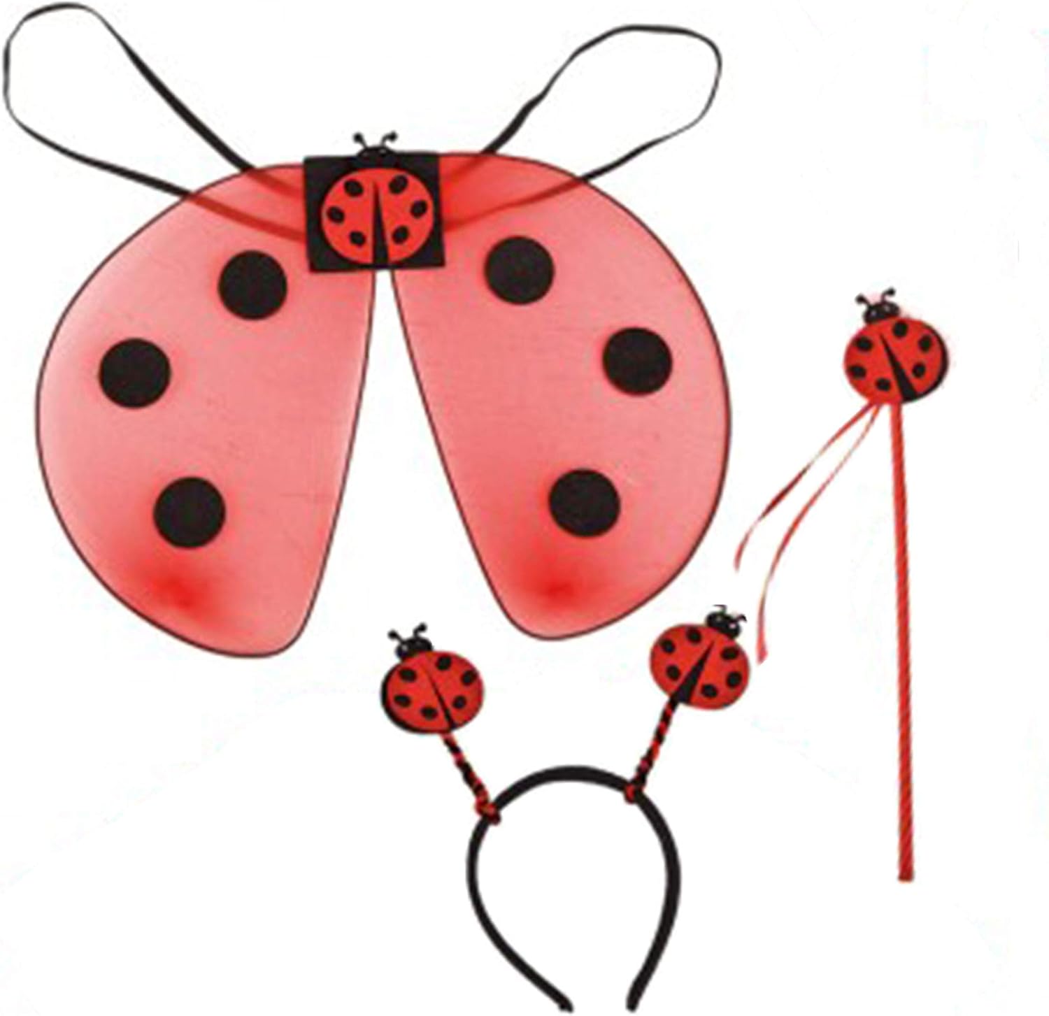 Carnival Toys Carnival Toys 6788: Set Coccinella (Ali H.Cm.30X50 Ca, Cerchietto E Bacchetta