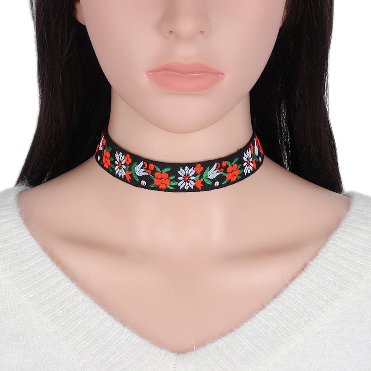 Luunay temperament, mode, persoonlijkheid, halsketting, dames, Europese en Amerikaanse sieraden, etnische sieraden, geborduurd, halsketting, accessoires, vrouwelijke mode