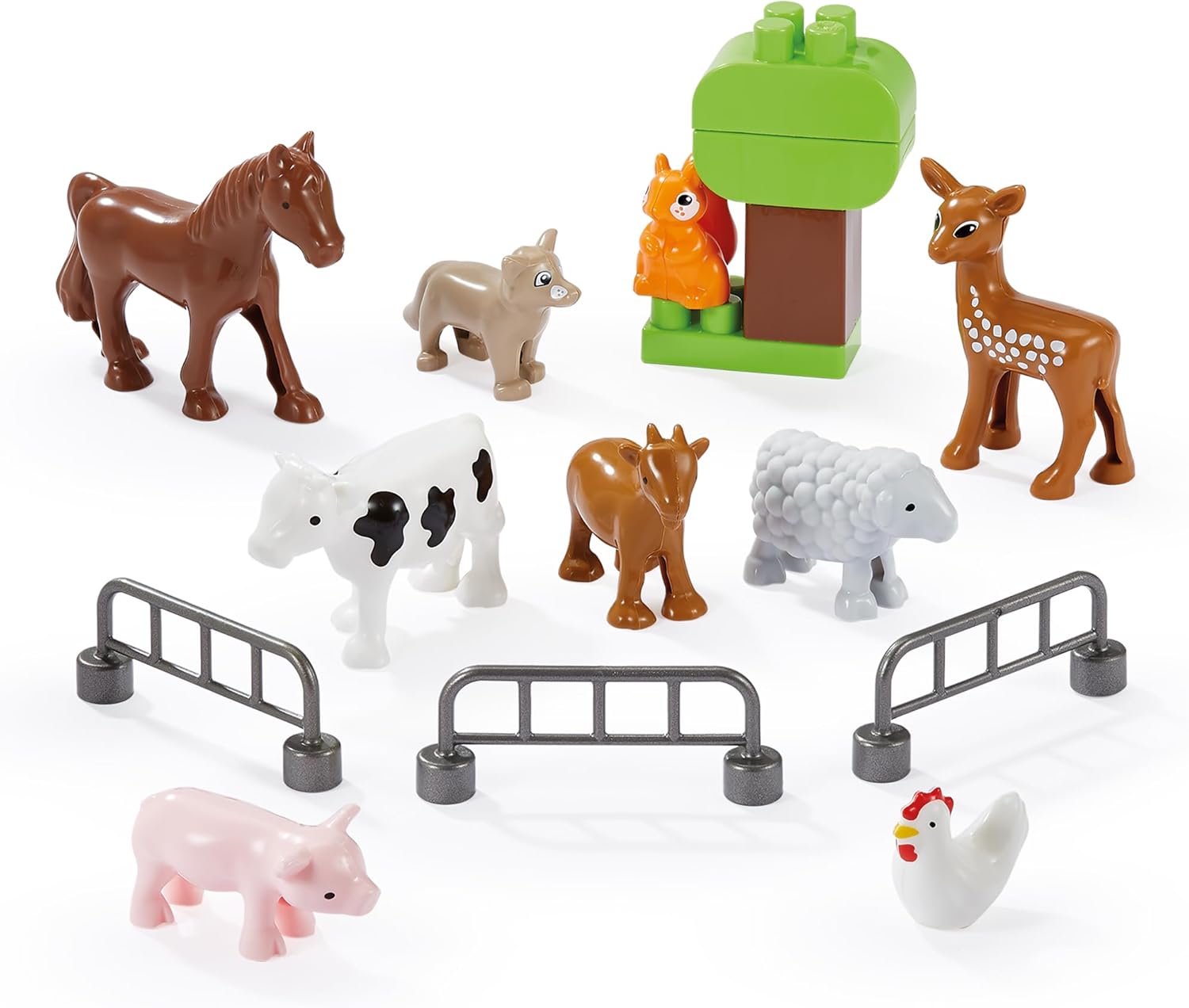Abrick - Abrick Koffer met Boerderijdieren - 16dlg.