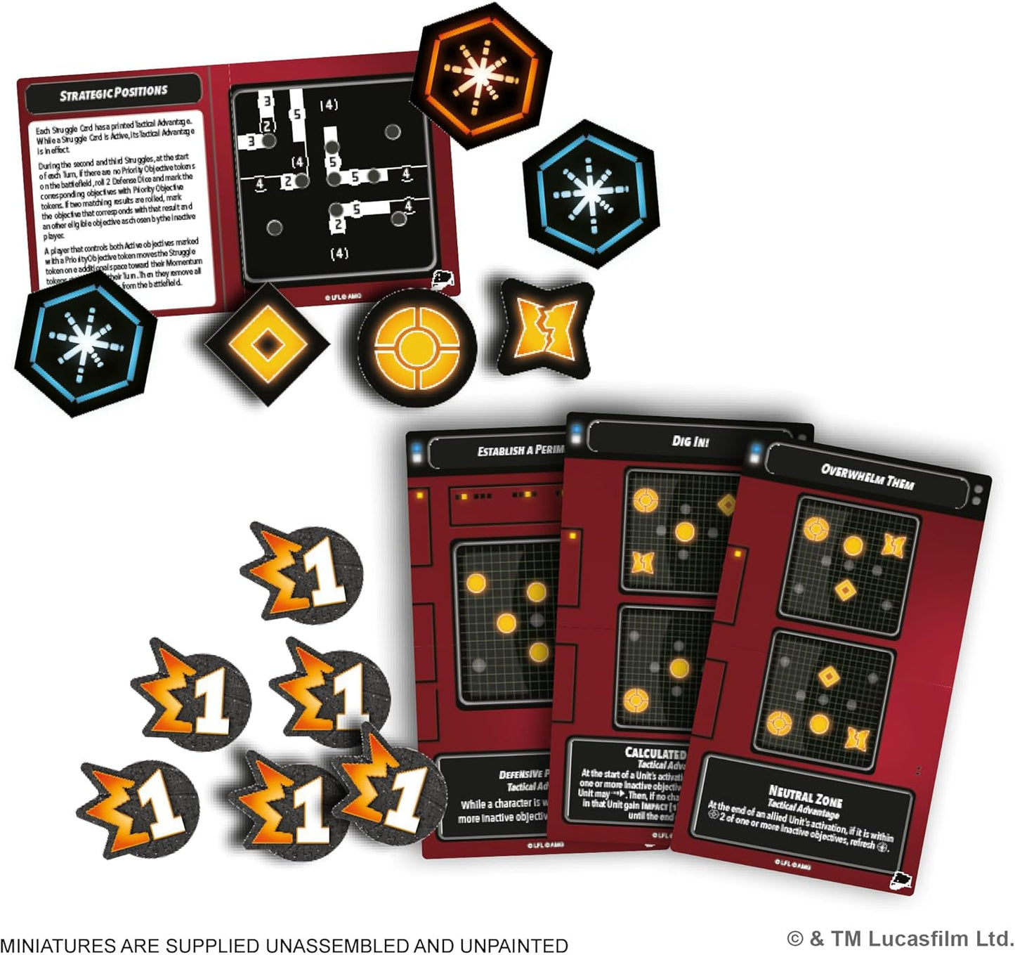 Asmodee | Star Wars: Shatterpoint Strategic Positions Mission Card Pack | Miniatures Game | Ages 14+ | 2 Players | 90 Minutes Playing Time