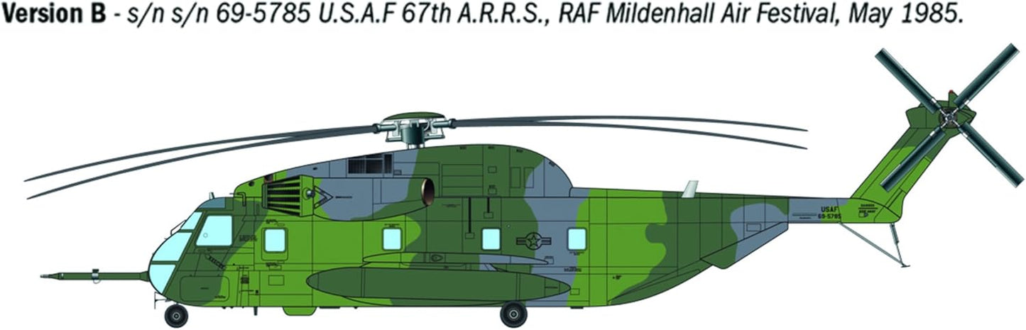 Italeri 91035 HH-53C Super Jolly Green Giant 1:72 Scale Plastic Model Kit/Model Assembly