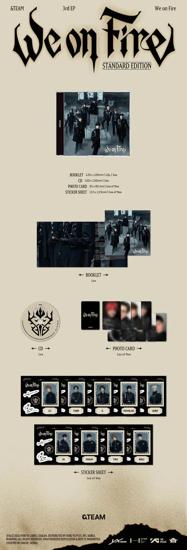 3rd EP 'We On Fire' (Standard Ver.)