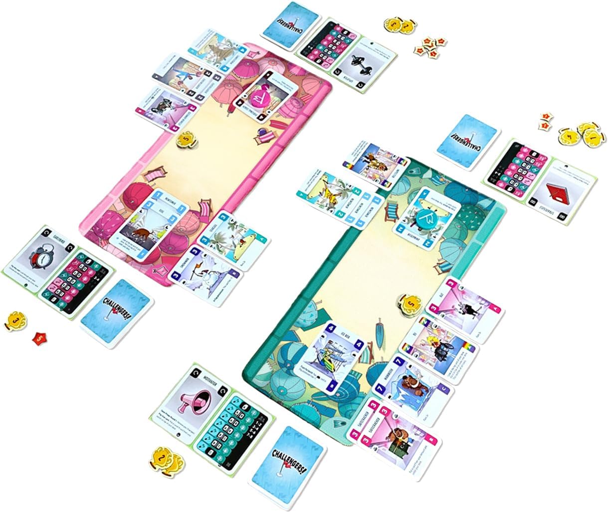 Z-Man Games | Challengers! Beach Cup | Board Game | Ages 8+ | 1-8 Players | 45 Minutes Playing Time