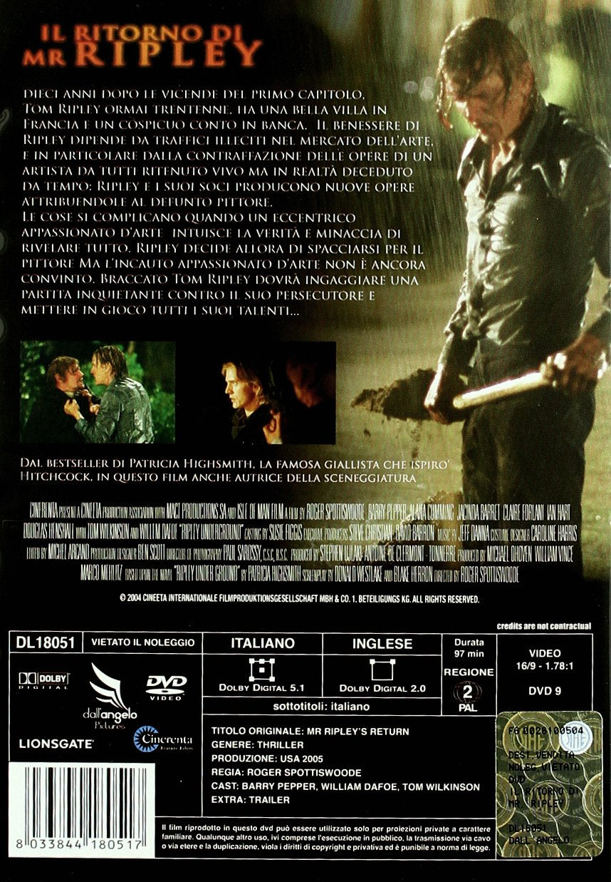Mr. Ripley's Return (2005) ( Mr. Ripley und die Kunst des Tötens ) ( Ripley Under Ground (Mister Ripley's Return) )