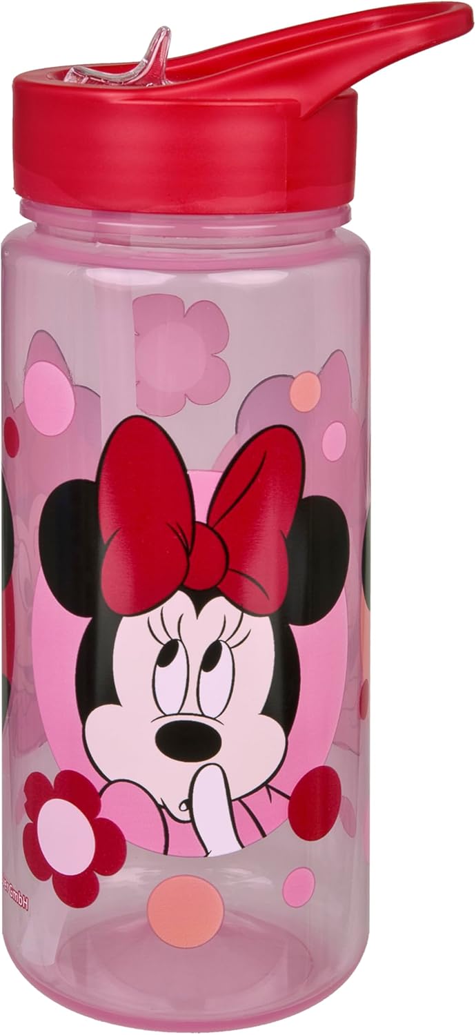Scooli – Minnie Mouse set voor kinderen: snackbox + drinkfles, perfect voor school/kleuterschool, vanaf 4 jaar, licht en veilig kunststof