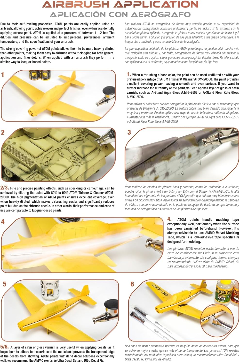 Mig Jimenez AMMO by ATOM US Navy Helicopter Acrylic Paint Set - 6 Colors High Durability | Quick Dry, Non-Toxic and Self-Leveling | Model ATOM-20924