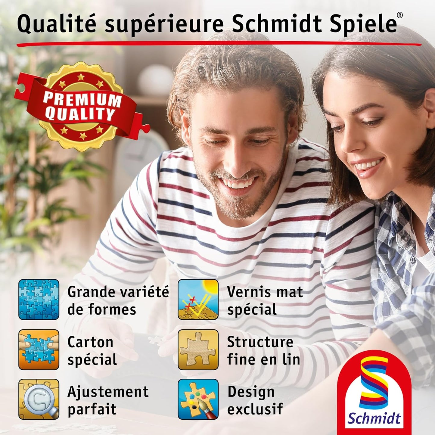 Schmidt Spiele 58612 Fantastic Fairy Tale World Michael Fishel 1000 Piece Jigsaw Puzzle Made of Grass Cardboard