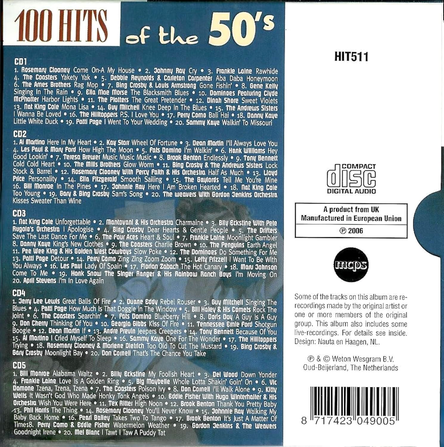v/a - 100 Hits of the 50`s