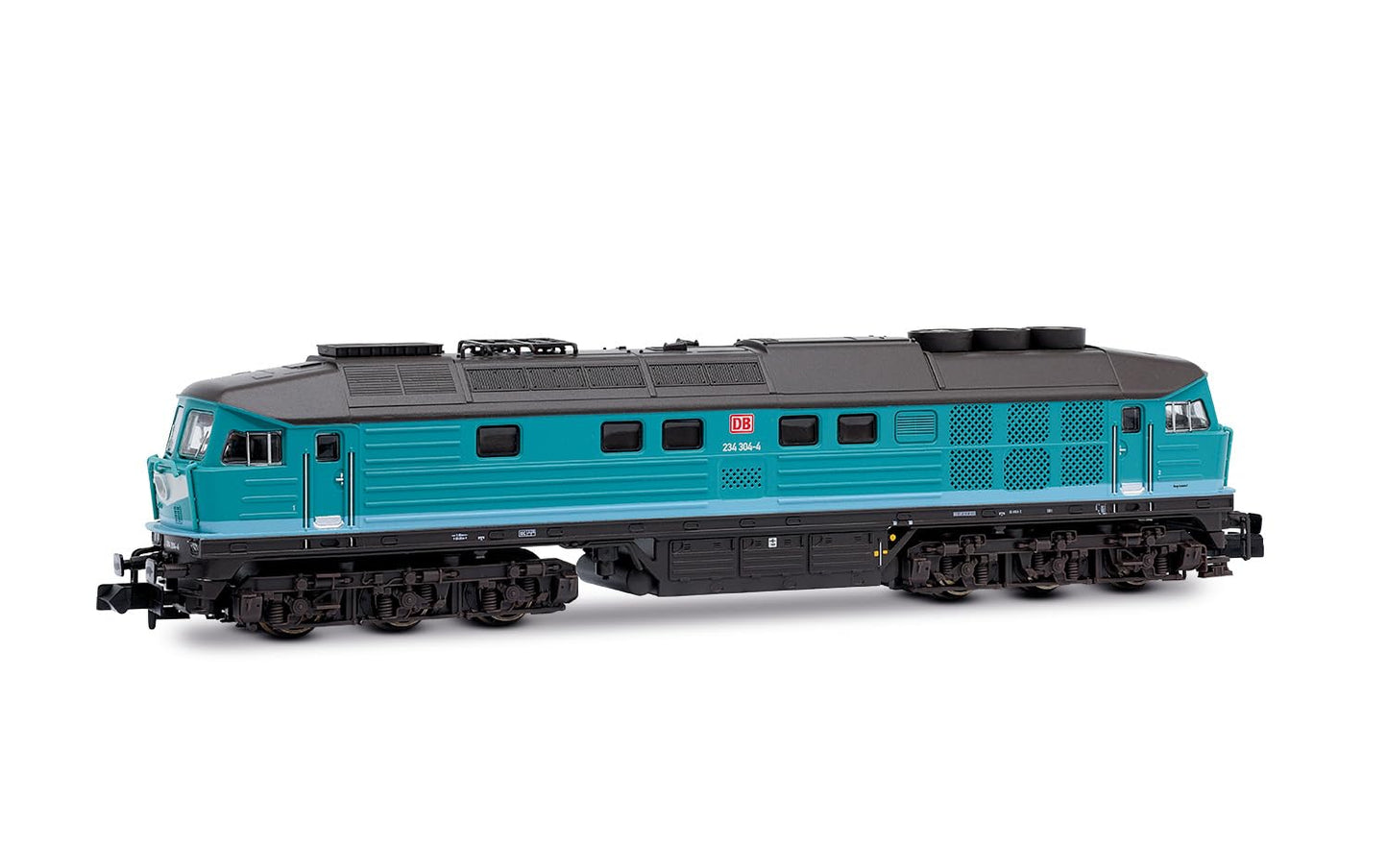 Arnold HN2657S DB AG, diesel locomotive 234 304-4, mint green livery, ep. V, with DCC Sound Decoder, railway layout, for ages +14 Years