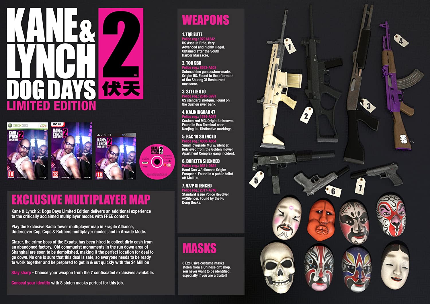 Kane and Lynch 2: Dog Days - Limited Edition (PC DVD