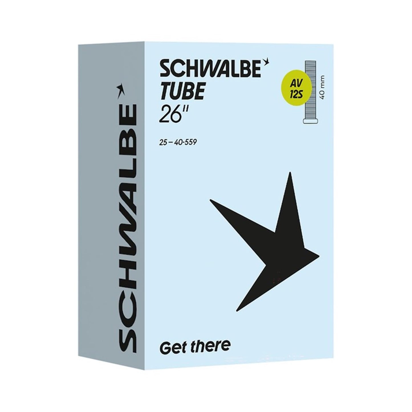 Schwalbe Bicycle Inner Tube AV12S 25/40-559 IB AGV 40 mm