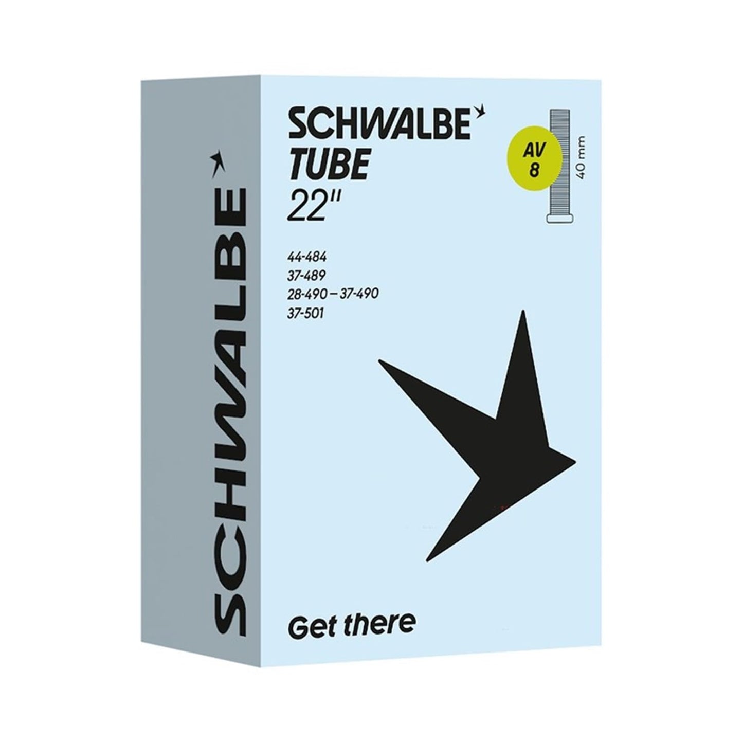Schwalbe Bicycle Inner Tube AV8 28/44-484/501 IB AGV 40 mm