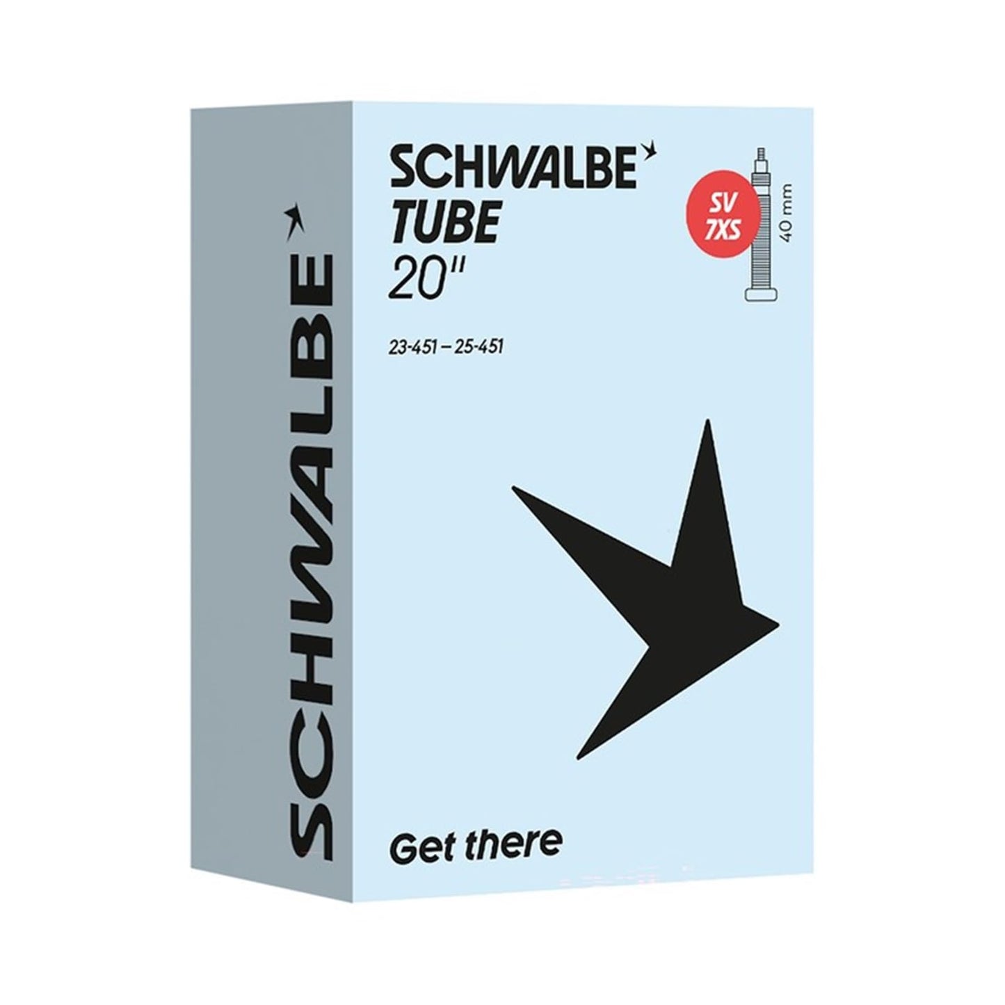 Schwalbe SV7XS Bicycle Inner Tube 23/25-451 IB 40 mm