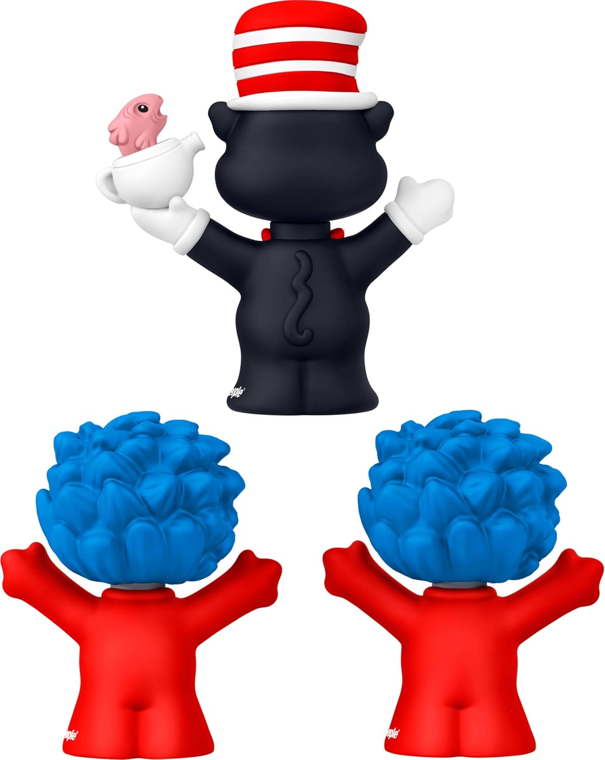 Fisher-Price Little People Collector Dr. Seuss The Cat in The Hat Book Special Edition Set for Fans, 3 Figures in a Display Package