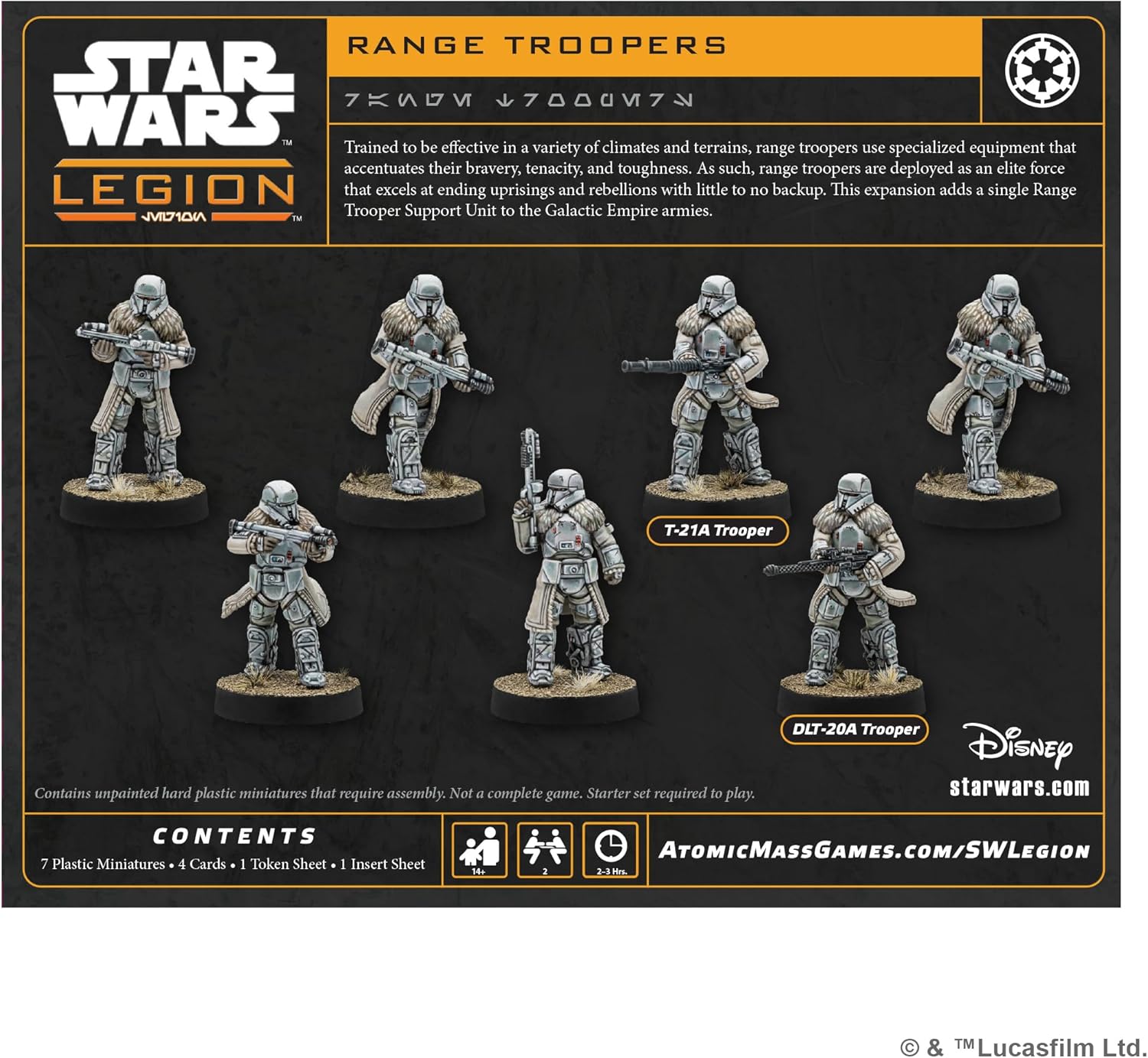 Asmodee | Star Wars: Legion Range Troopers | Miniatures Game | Ages 14+ | 2 Players | 90 Minutes Playing Time