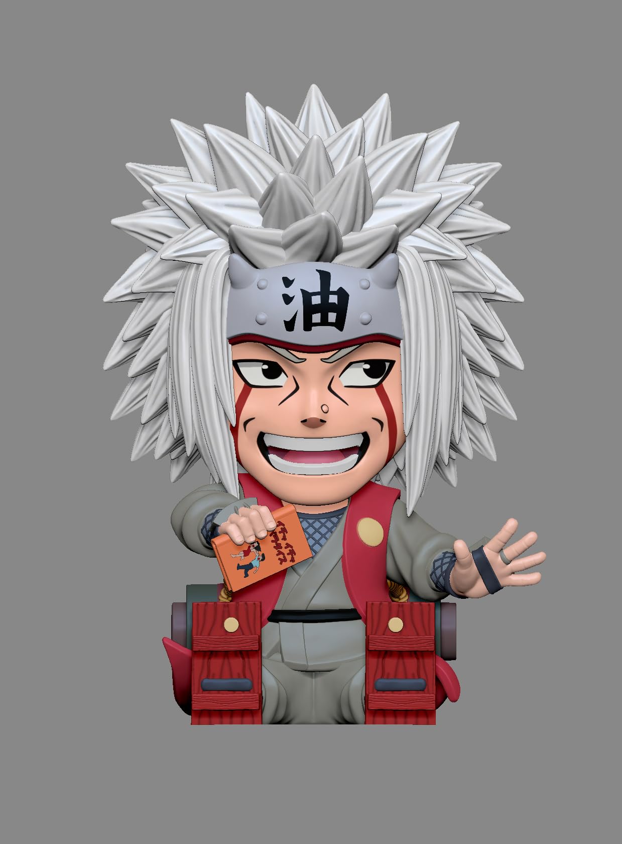 Plastoy Naruto Shippuden Salvadanaio Jiraya - PVC - 17 cm