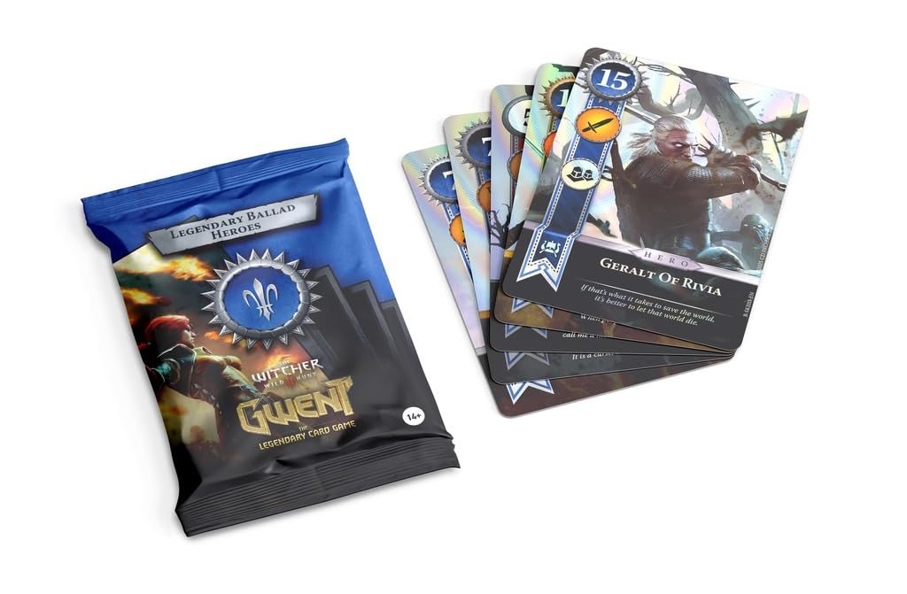 Gwent: 10 Legendary Ballad Northern Realms Collectible Card Game, 10-Card Booster Pack