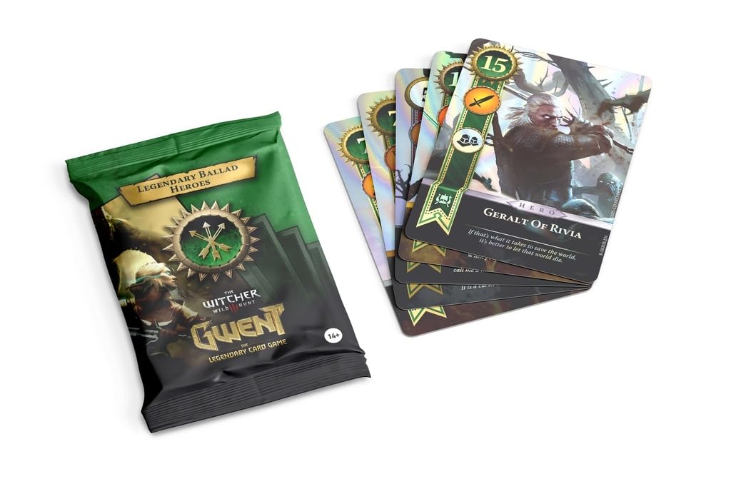 Gwent: 10 Legendary Ballad Scoia'Tael Collectible Card Game, 10-Card Booster Pack