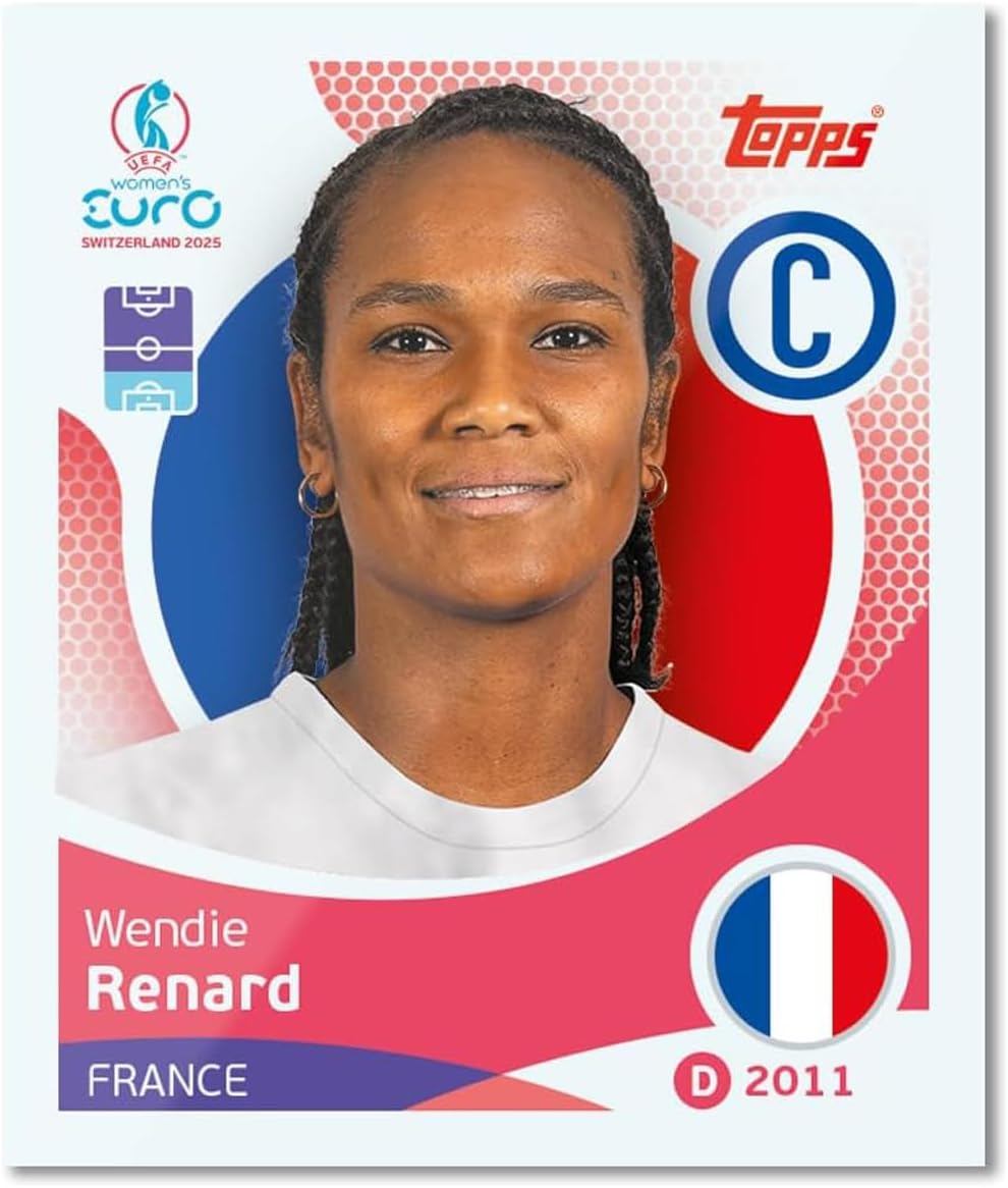 Topps Official Women's Euros 2025 Sticker Collection - Includes 6 Stickers |Euro 2025 Collectable Sticker Packet