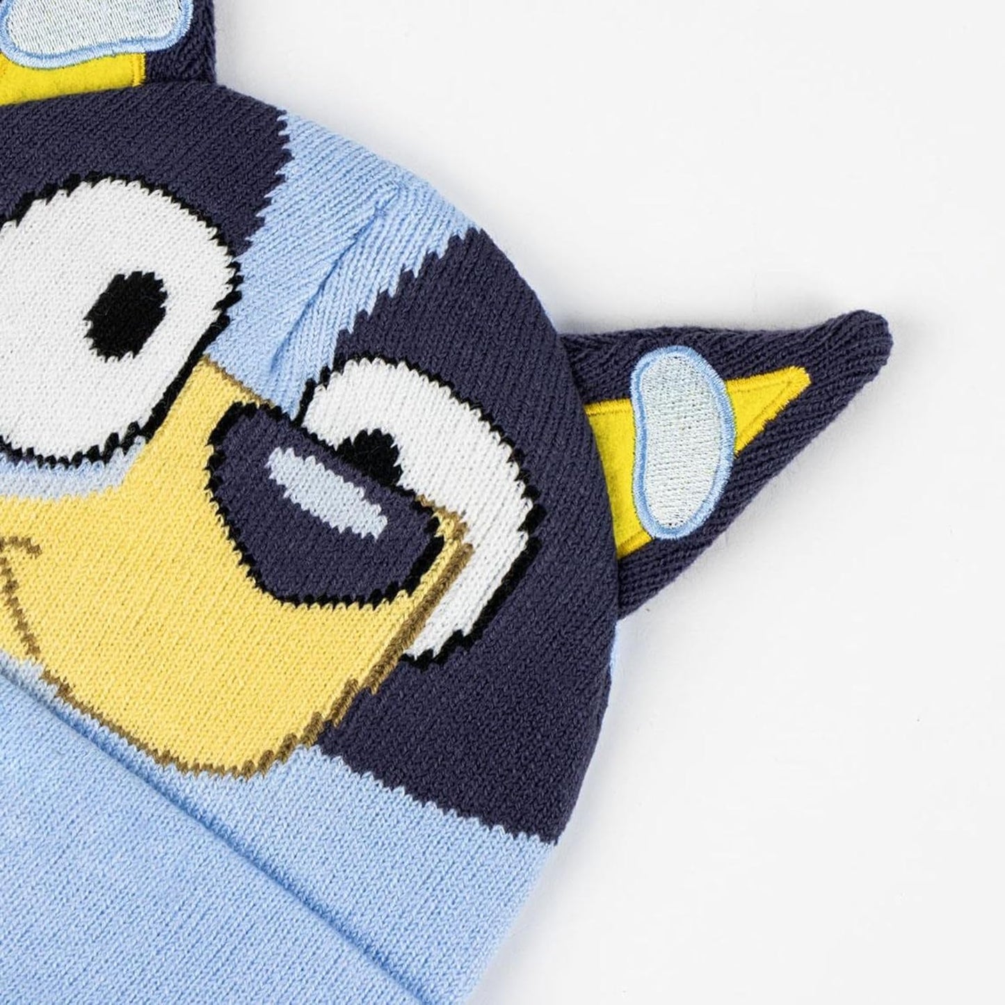 CERDÁ LIFE'S LITTLE MOMENTS Bluey Set aus Mütze und Handschuhe, weich, offizielles Lizenzprodukt, Thermo-Oberbekleidung für Kinder, ideal kalt, lustiger und farbenfroher Stil, 2-teiliges Set, Standard