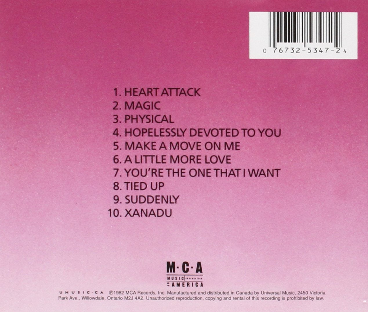Olivia Newton John-Olivia`S Greatest Hits Volume 2