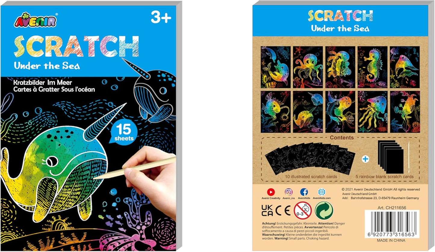 Avenir - Scratch Mini Book - Under The Sea (58Ch211656)