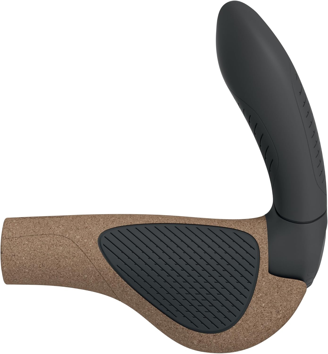 Ergon GP4 EVO - Manopole per bicicletta con manubrio integrato, Biokork, L