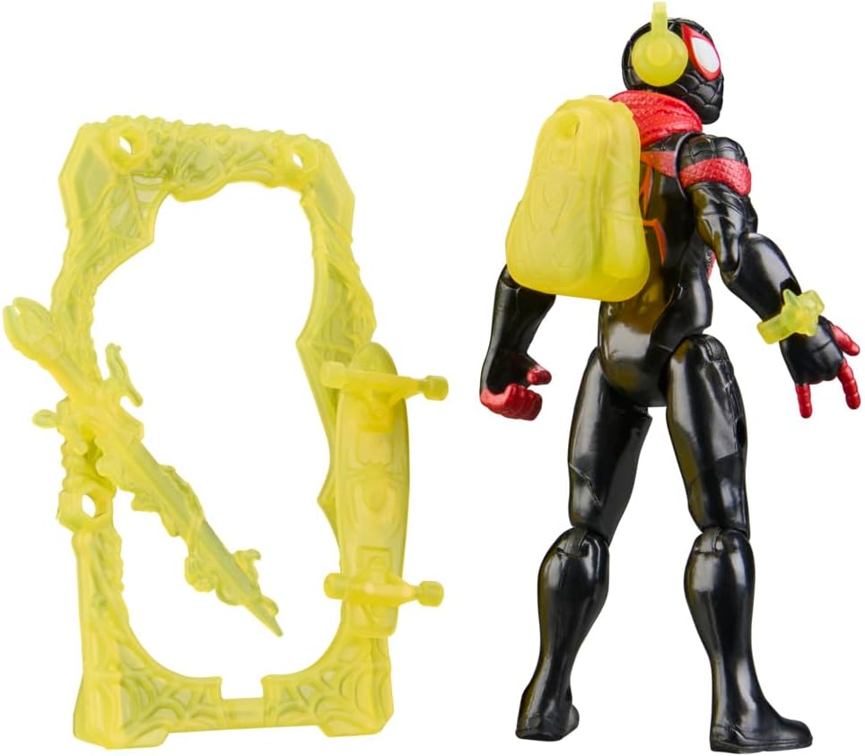 Marvel Spider-Man ActionVerse Miles Morales Action Figure & Accessories, 11.4-cm (4.5 inch) Super Hero Toys & Figures for Children, Ages 4+