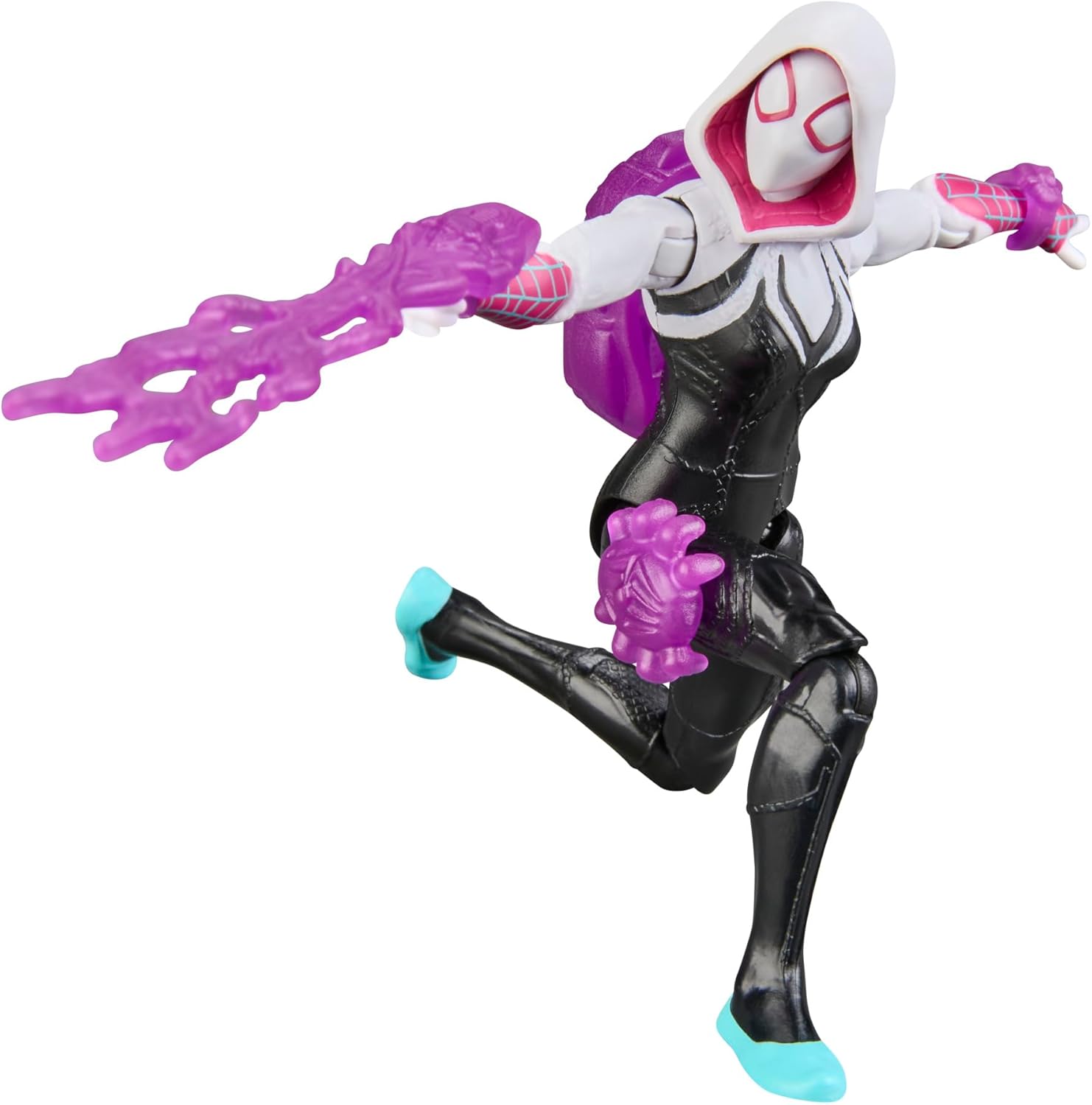 Marvel Spider-Man ActionVerse Ghost-Spider Action Figure & Accessories, 11.4-cm (4.5 inch) Super Hero Toys & Figures for Children, Ages 4+, Magenta