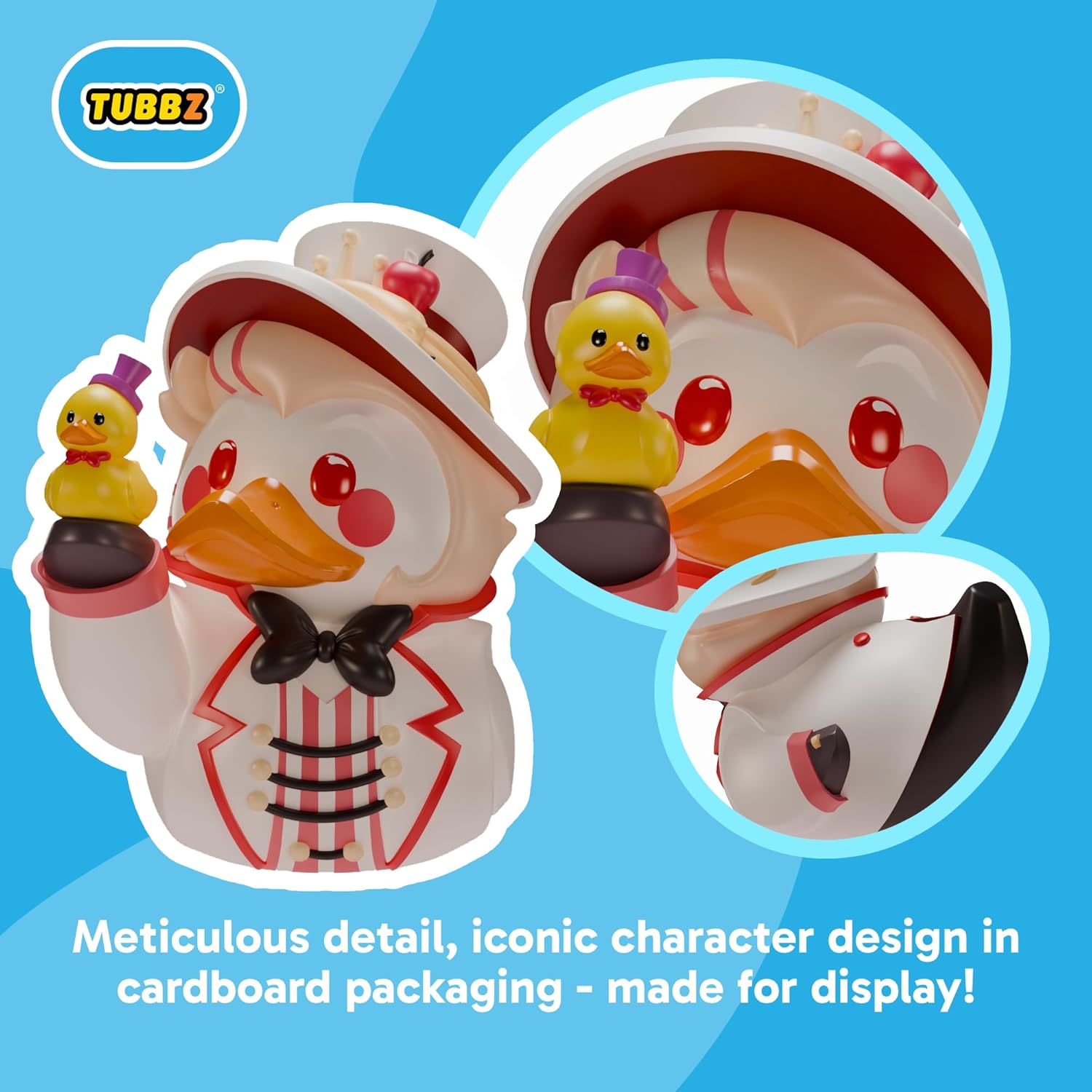 TUBBZ Box-Ausgabe: Hazbin Hotel – Lucifer Morningstar Cosplaying Gummiente Vinylfigur – Offizielle Sammelfigur für Fans von Hellaverse